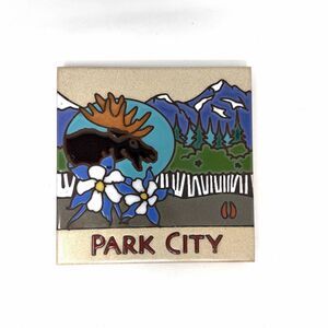 Ceramic Tile Moose Hot Plate Wall Decor Backsplash Mural Park City Utah Mountain